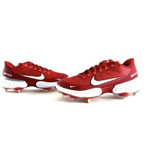 Nike Alpha Huarache Elite 3 Low University Red Cleats Men's Sz 10 CK0746-600